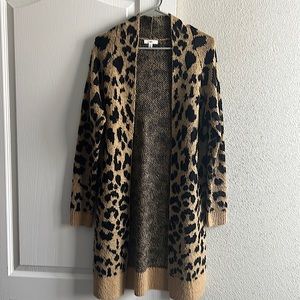 Leopard print cardigan